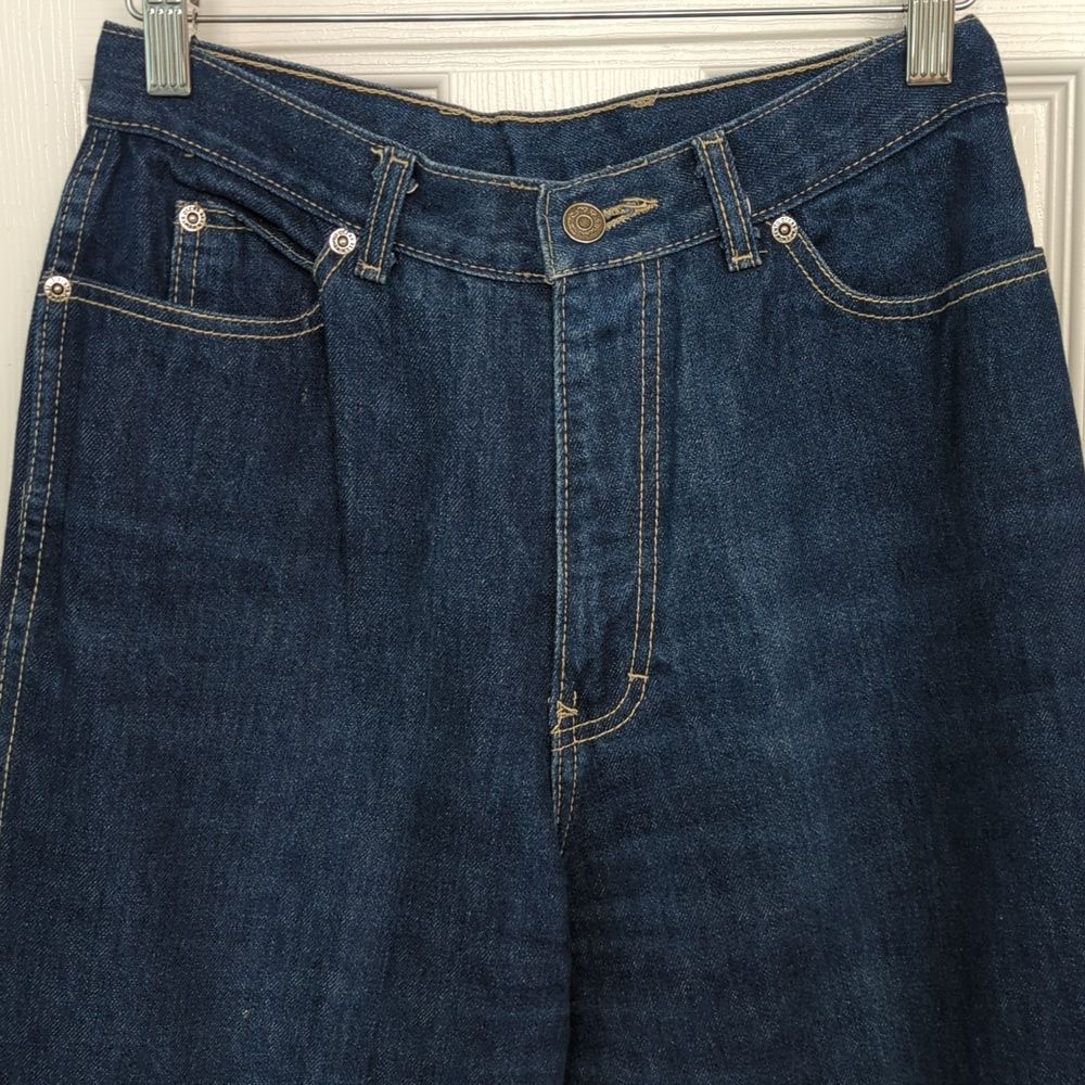Oscar de la Renta Vintage 70s 80s Cotton Jeans Straight Leg Size 12